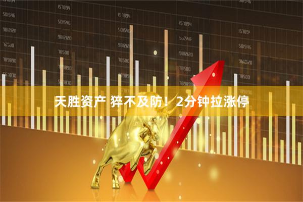 天胜资产 猝不及防！2分钟拉涨停